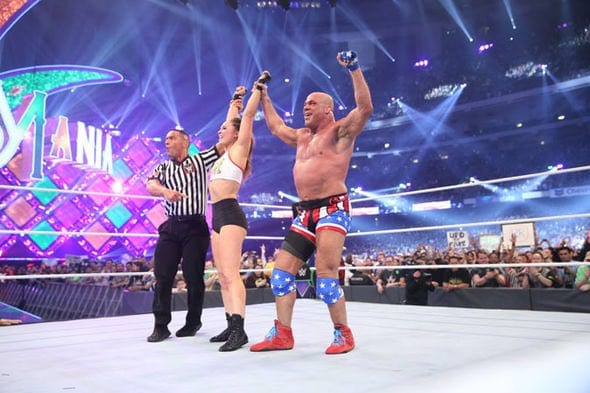 Why An NXT Referee Officiated Ronda Rousey’s Match At WrestleMania