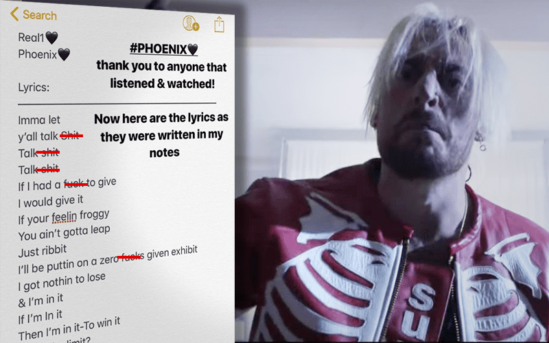 Enzo Amore Reveals Original Notes For Diss Track