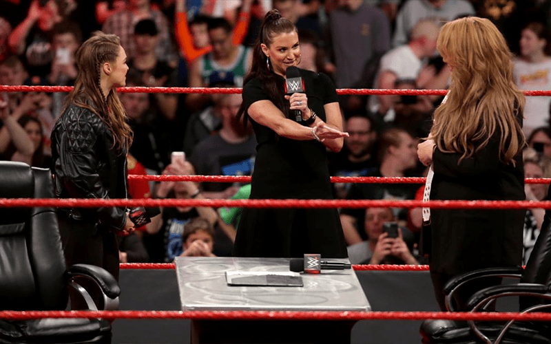 Why WWE Booked Stephanie McMahon To Preside Over Rousey/Jax Contract Signing