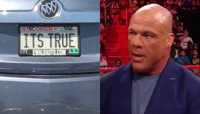 Kurt Angle Reacts To Someone Ripping Off His Catchphrase On Their License Plate