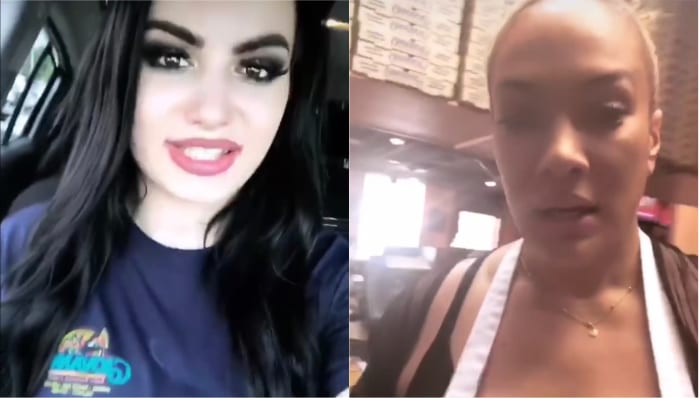 Watch Paige & Nia Jax Work At Pizza Place While Filming For TV Show