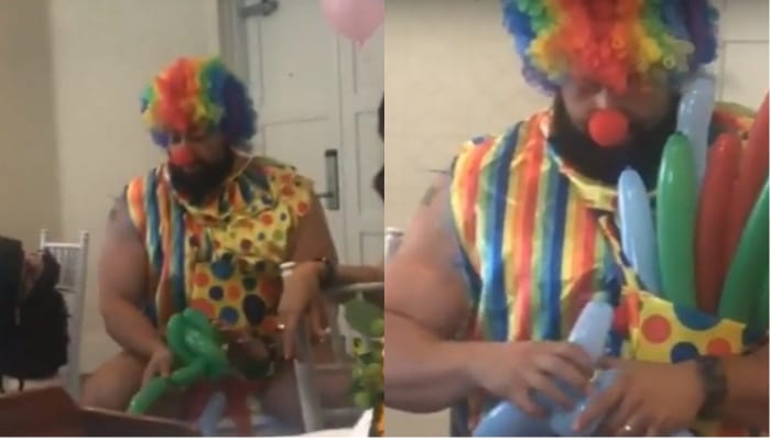 Rusev Dresses Up Like Clown For Daniel Bryan’s Daughter’s Birthday