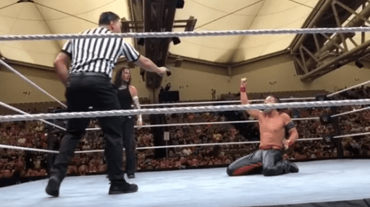 Watch Nakamura’s Priceless Reaction After Missing A Low-Blow Attempt