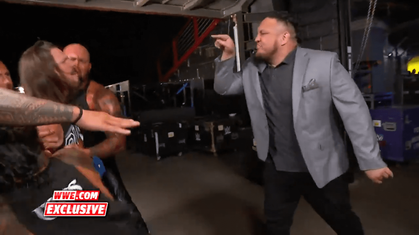 AJ Styles Confronts Samoa Joe Backstage After SmackDown Goes Off the Air