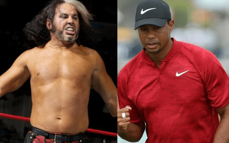 Matt Hardy Calls Out Tiger Woods For Using Delete Hand Gesture