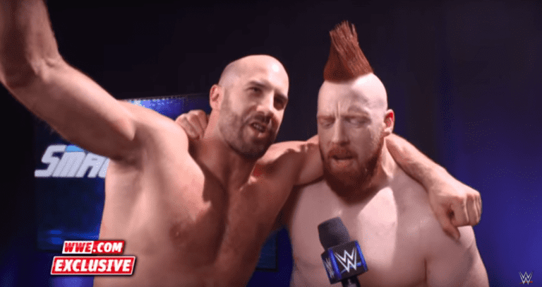The Bar Make A Singing Declaration That The SmackDown Tag Titles Are Coming Home