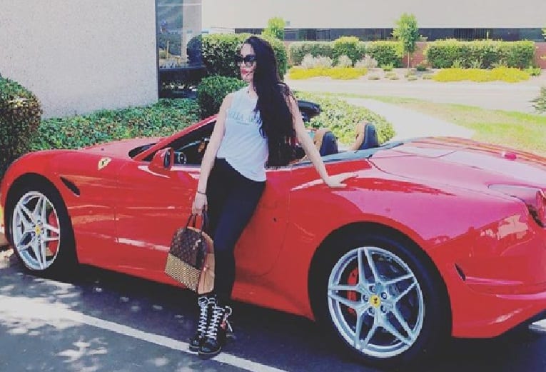 Nikki Bella Tests Drives A Ferrari All Day