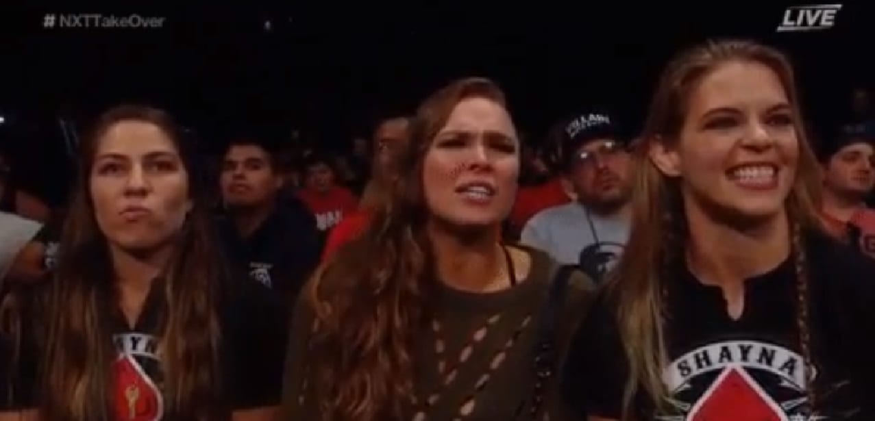Ronda Rousey & Other Horsewomen Ringside For Shanya Baszler’s NXT TakeOver Match