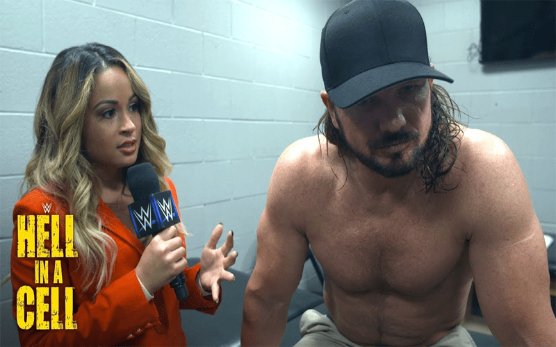AJ Styles Reacts to Paige’s Announcement at Hell in a Cell