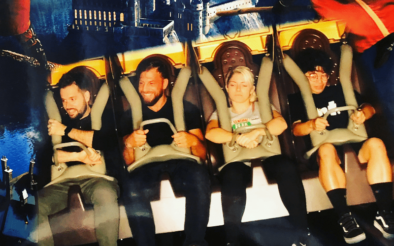 Alexa Bliss Looks Incredibly Bored on Harry Potter Ride