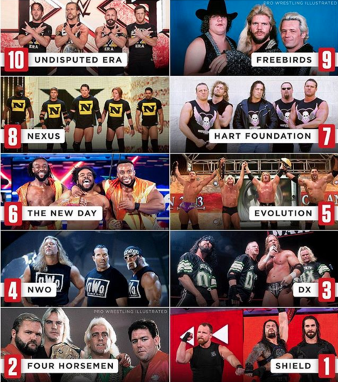 WWE Names The 10 Best Factions Of All Time