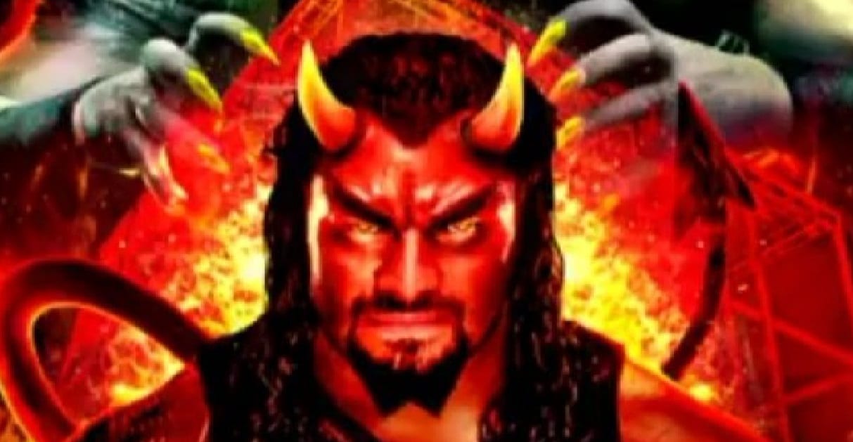 Fan Dresses Up Like The Devil & Sits Front Row At Hell In A Cell