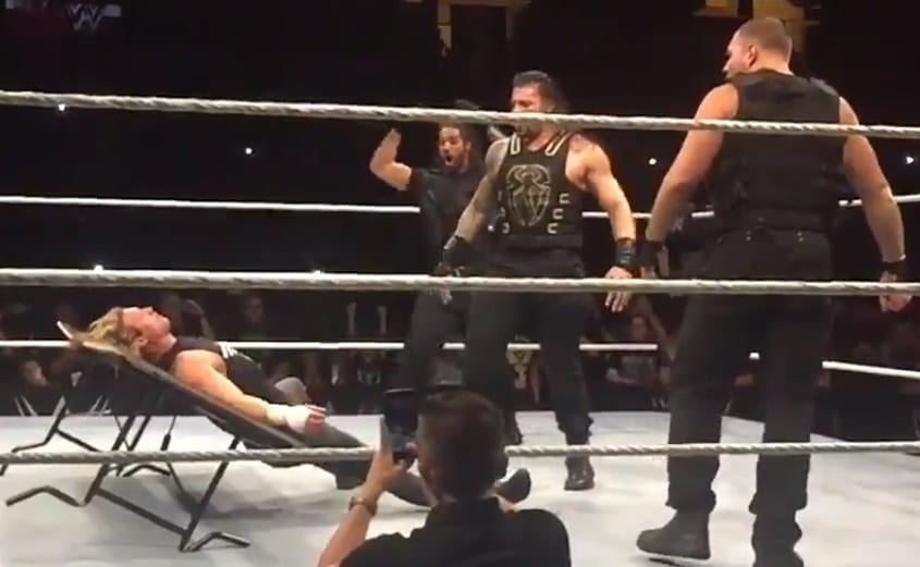Watch The Shield Botch A Triple Power Bomb At WWE Live Event