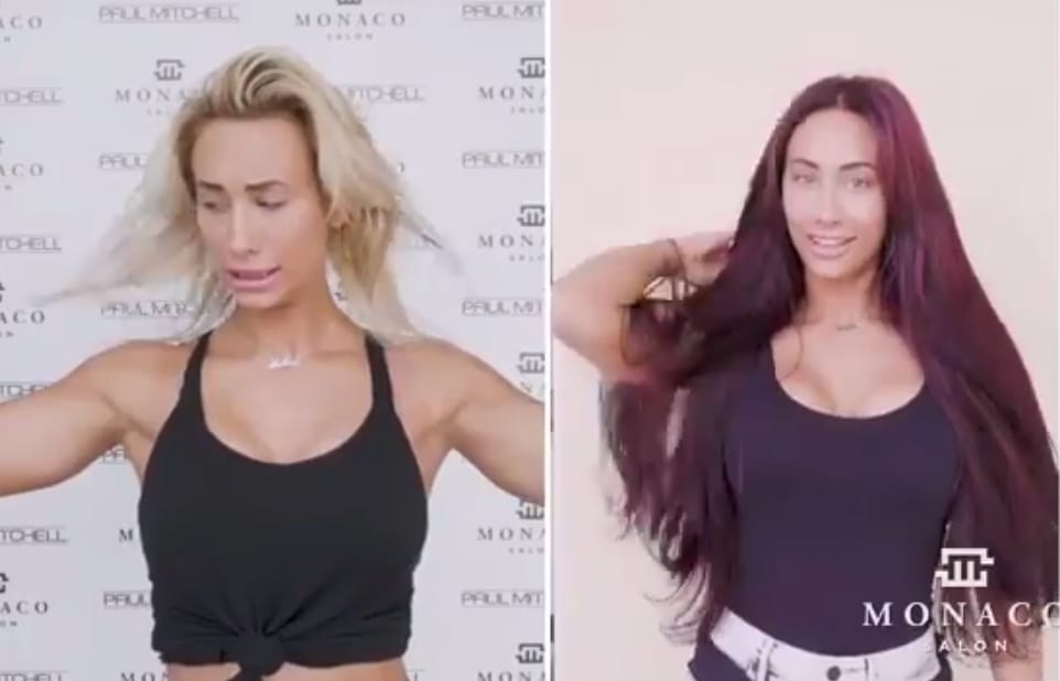 Carmella Posts Video Detailing Her Hair Dying Process