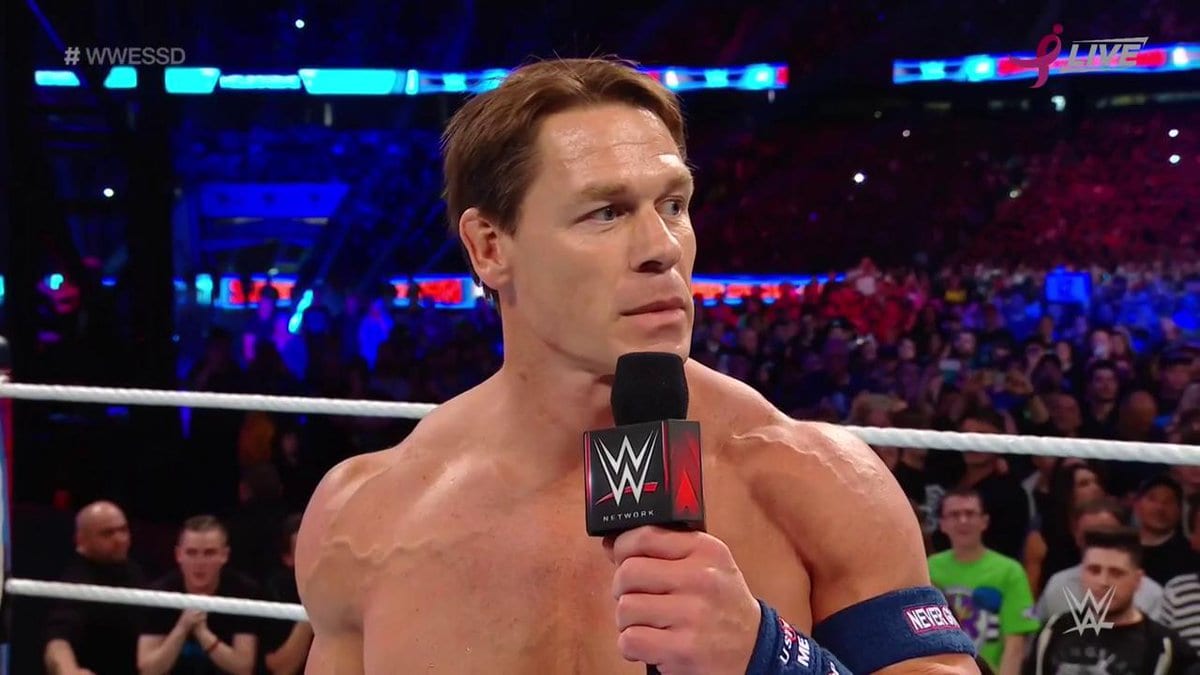John Cena’s Hair Leaves Fans Stunned at WWE Super Show-Down