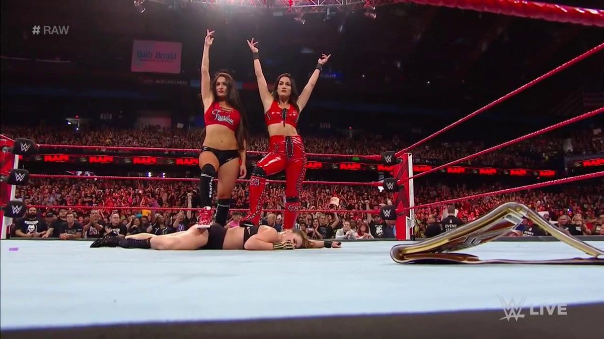 The Bella Twins Turn Heel On Raw & Destroy Ronda Rousey