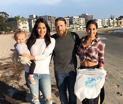 The Bella Twins & Daniel Bryan Help Out The Environment