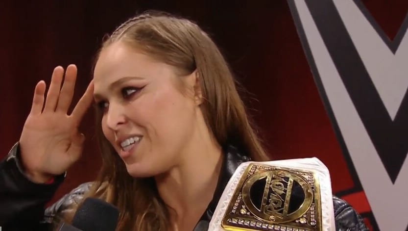 Watch Ronda Rousey’s Impressive Backstage Promo On WWE Raw
