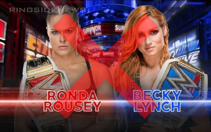 Becky Lynch vs Ronda Rousey Reportedly Pulled From WWE Survivor Series Due To Injury
