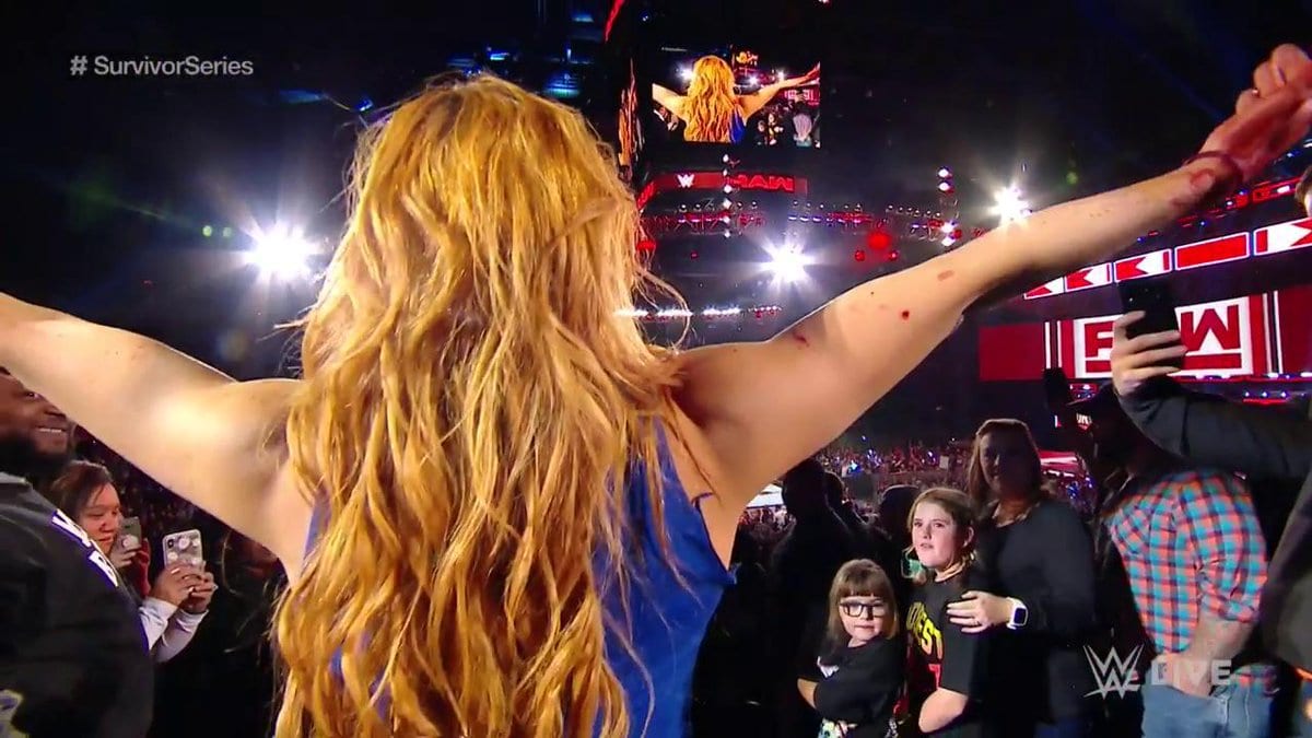 How Becky Lynch Got Busted Open On WWE Raw Before Survivor Series