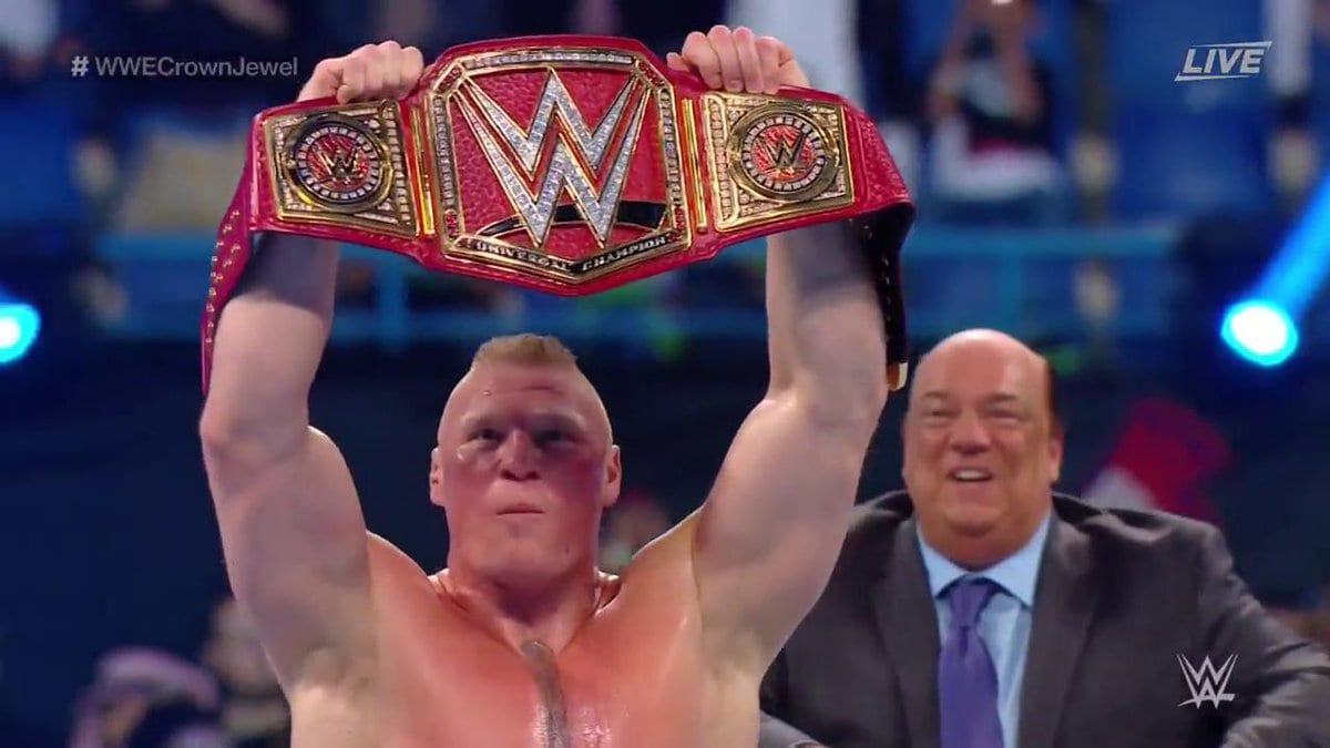 Watch Brock Lesnar Destroy Braun Strowman At WWE Crown Jewel
