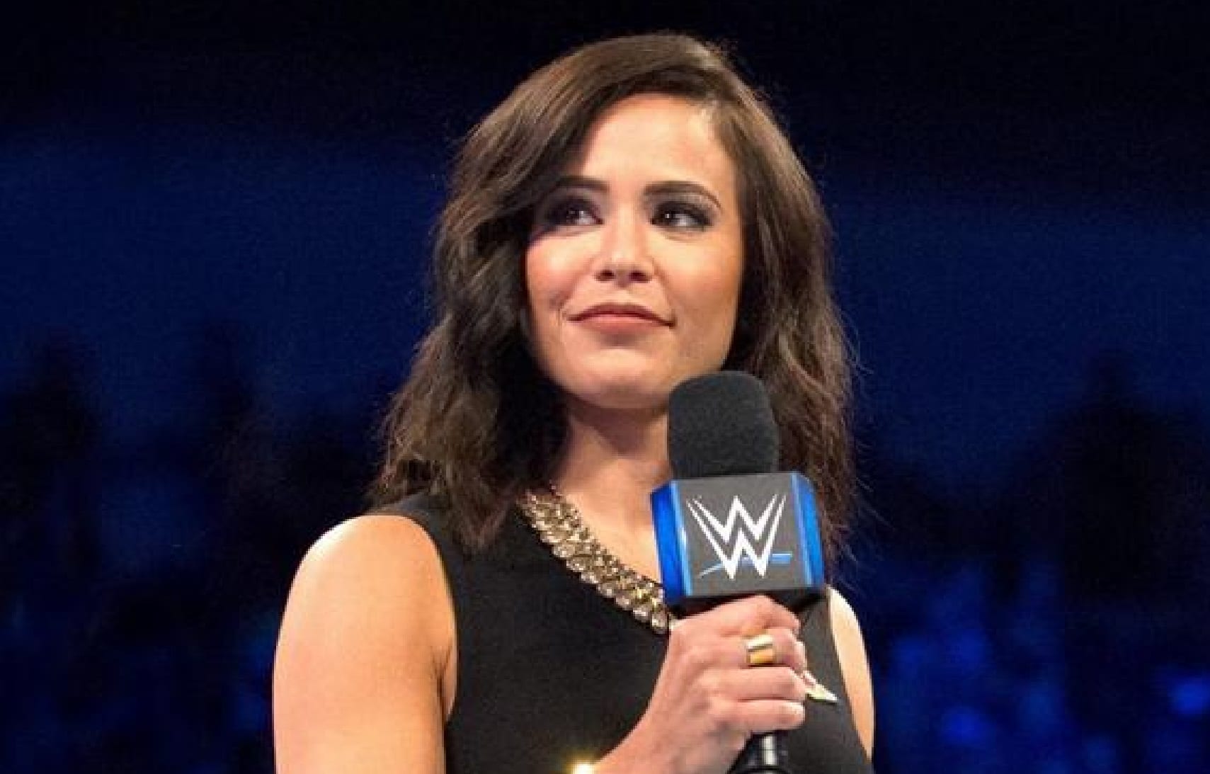 WWE’s Charly Caruso Barley Avoids Embarrassing Accident