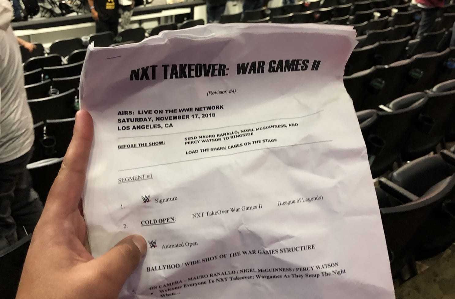 Mauro Ranallo’s Full NXT TakeOver: WarGames Script Revealed