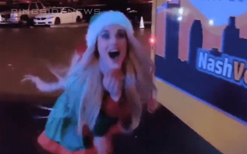 Lana Flashes Bare Assets In Revealing Mrs. Claus Costume