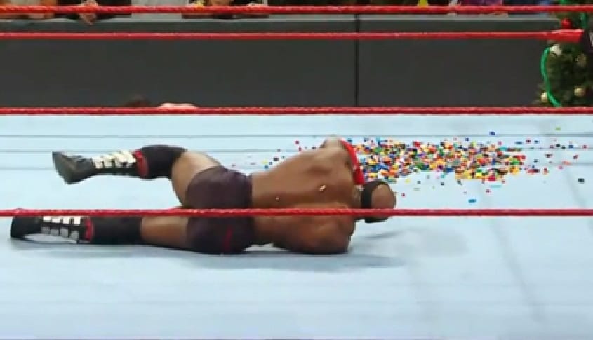 LEGOs Used As Weapon On WWE Christmas Eve RAW