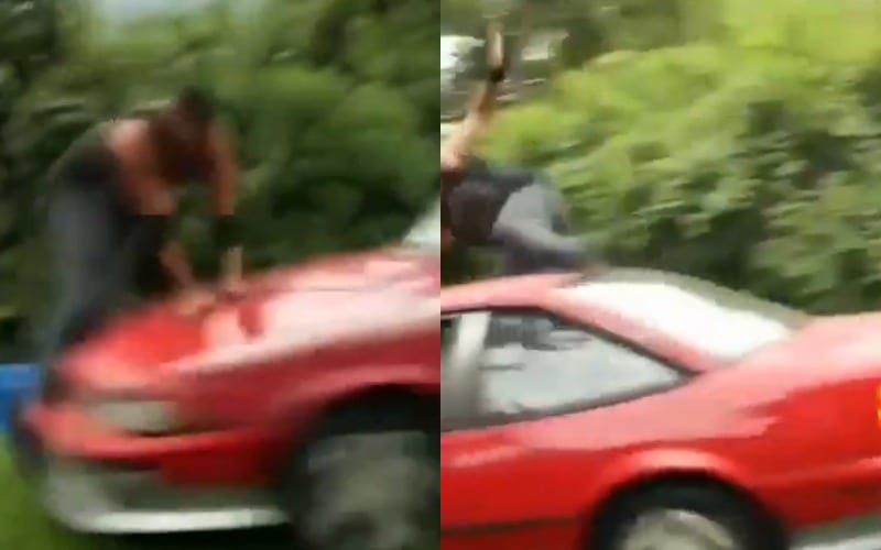 Indie Wrestler Runs Over Opponent With Car In Backyard Match