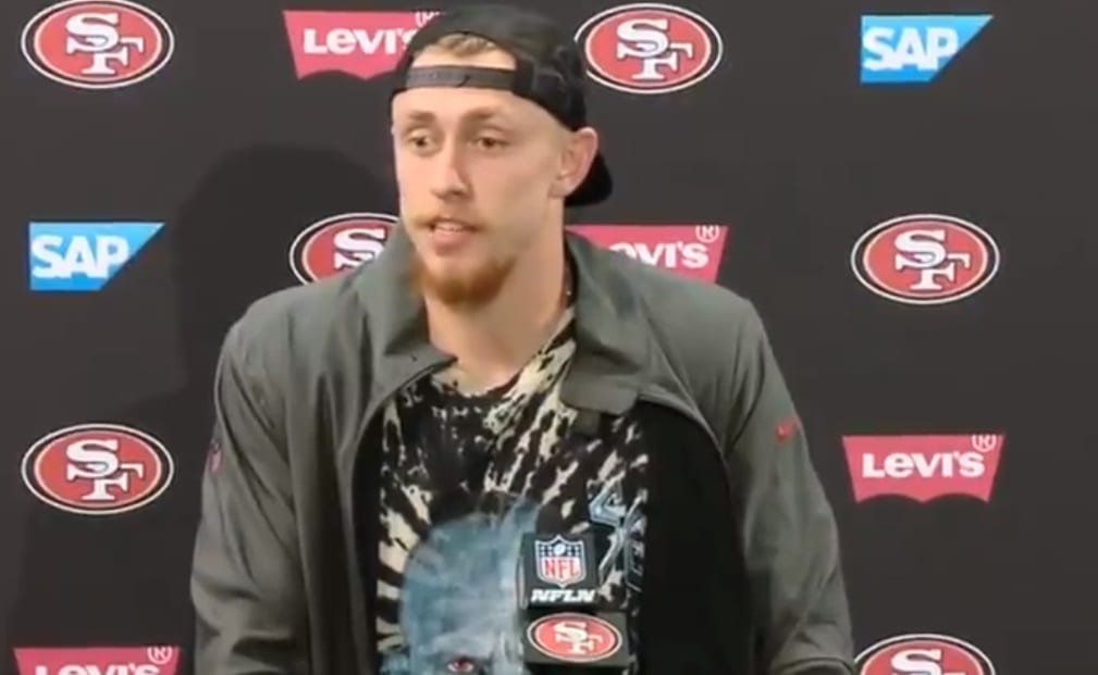 San Francisco 49’s George Kittle Bolts Out Of Press Conference For WWE TLC