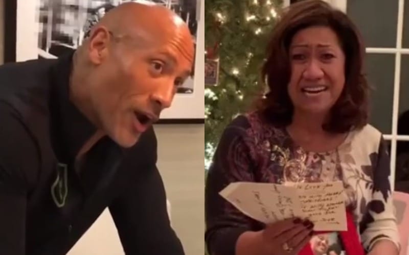 The Rock’s Mother Reacts To Him Buying Her A Home For Christmas