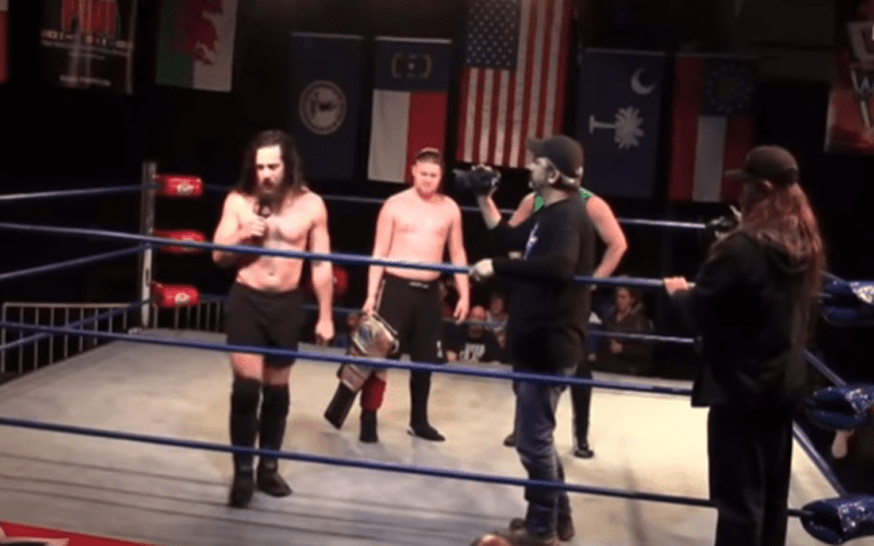 Footage of Trevor Lee Revealing His WWE Contract