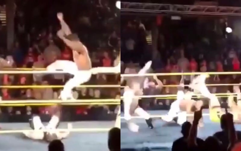 Velveteen Dream Uses Hulk Hogan’s Signature Leg Drop at WWE NXT Event