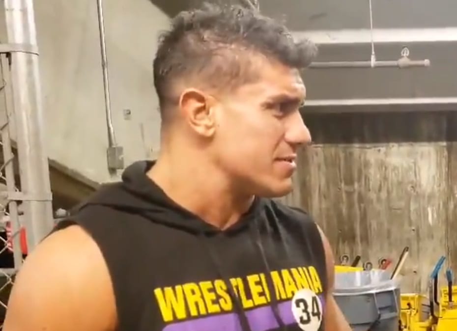 Footage Of EC3 Backstage At WWE SmackDown Live