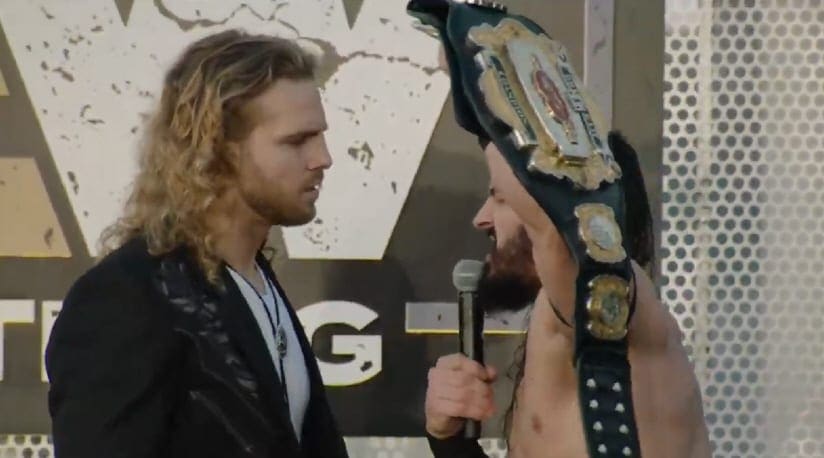 Neville Invades All Elite Wrestling Rally To Issue A Challenge