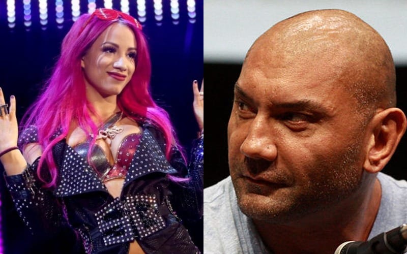 Batista Hits On Sasha Banks In A Pretty Public Fashion