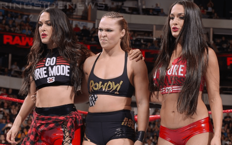 Brie Bella Wasn’t Happy About Nikki Bella Training With Ronda Rousey