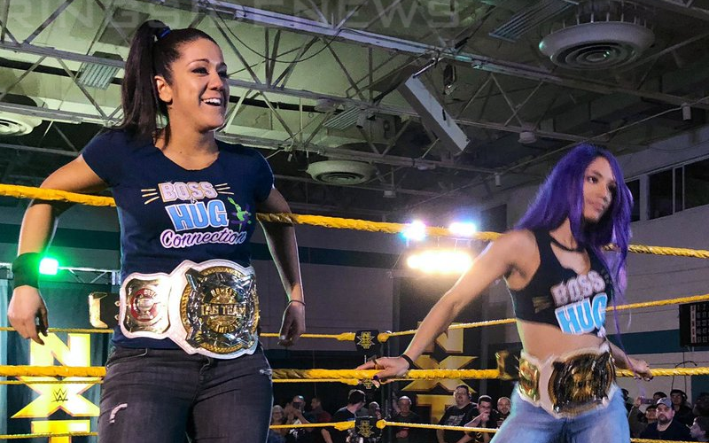 Sasha Banks & Bayley Snap A Photo With 'Papa H' Before WWE NXT Great  American Bash