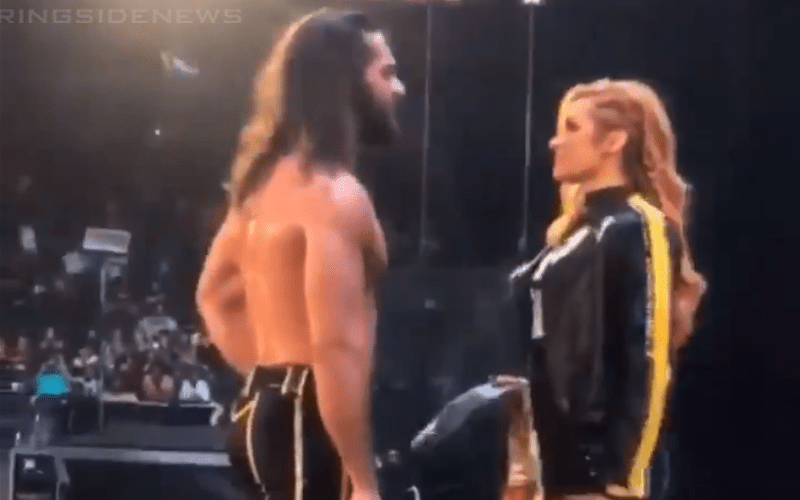 Watch Becky Lynch & Seth Rollins Have Face-To-Face After WWE RAW