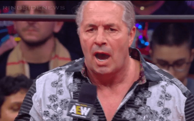 Why Bret Hart’s All Elite World Title Reveal Was Interrupted At AEW Double Or Nothing