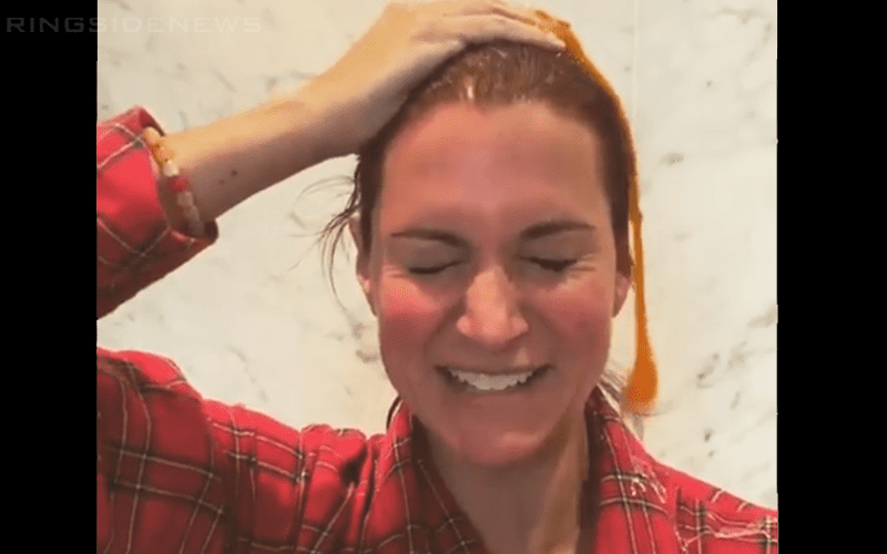 Watch Stephanie McMahon Crack Egg Over Her Head To Complete Challenge