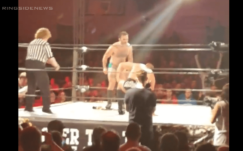 Watch Indie Wrestler Stomp On WALTER’s WWE United Kingdom Title During Event