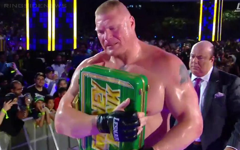 Brock Lesnar Blows Money In The Bank Cash-In At WWE Super ShowDown