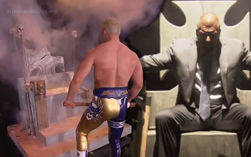 Triple H Sits On Throne Like The One Destroyed At AEW Double Or Nothing In New Promo