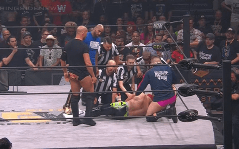 Cody Rhodes Busted Open With Scary Chair Shot At AEW Fyter Fest