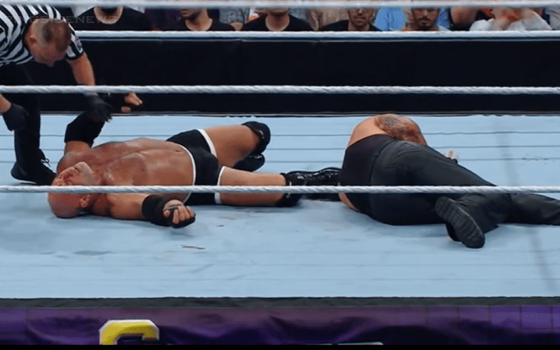 Watch Goldberg Collapse After WWE Super ShowDown Match