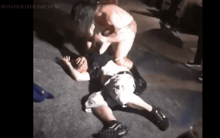 Indie Wrestler Stops Match To Take Care Of Drunk Fan Fight