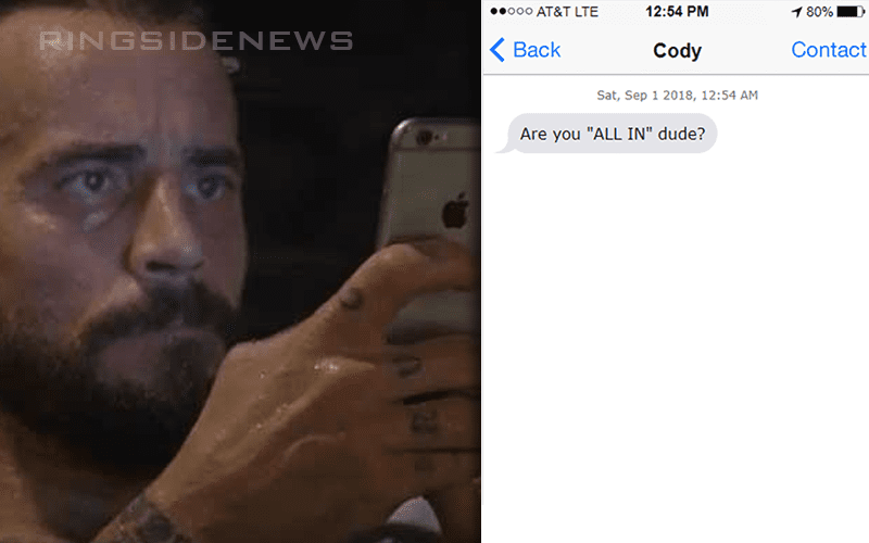 AEW Offered CM Punk Contract Via Text Message
