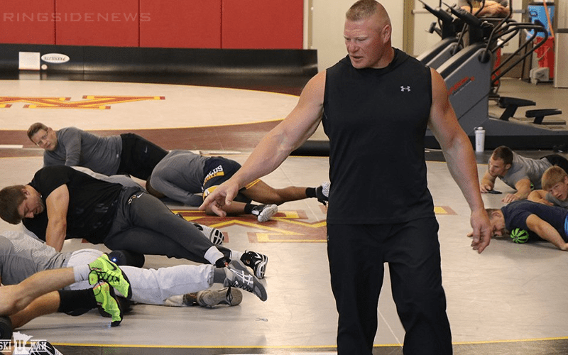 Brock Lesnar Visits University Of Minnesota Wrestling Team